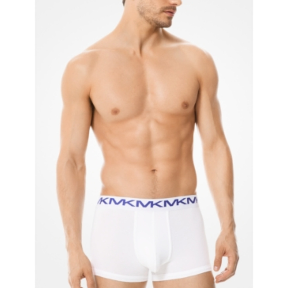 Michael Kors Men 3-Pack Stretch Cotton Boxer Brief White Size XL